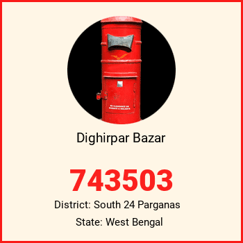 Dighirpar Bazar pin code, district South 24 Parganas in West Bengal