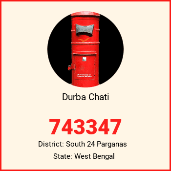 Durba Chati pin code, district South 24 Parganas in West Bengal