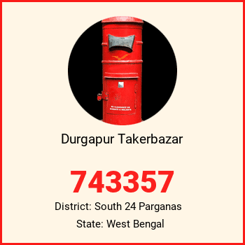 Durgapur Takerbazar pin code, district South 24 Parganas in West Bengal