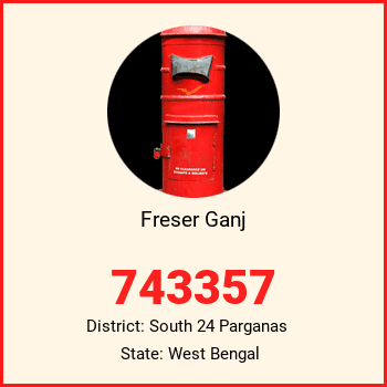 Freser Ganj pin code, district South 24 Parganas in West Bengal