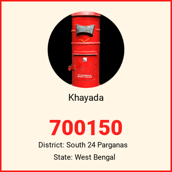Khayada pin code, district South 24 Parganas in West Bengal