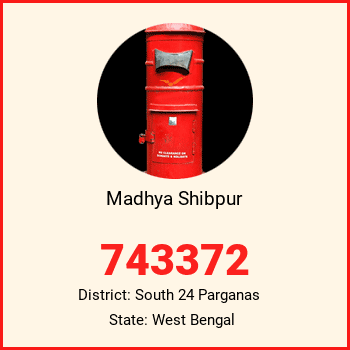 Madhya Shibpur pin code, district South 24 Parganas in West Bengal