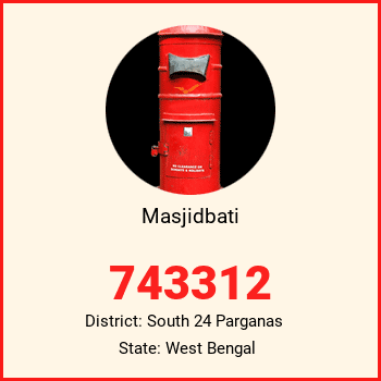 Masjidbati pin code, district South 24 Parganas in West Bengal
