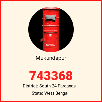 Mukundapur pin code, district South 24 Parganas in West Bengal