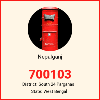 Nepalganj pin code, district South 24 Parganas in West Bengal