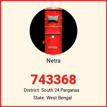 Netra pin code, district South 24 Parganas in West Bengal