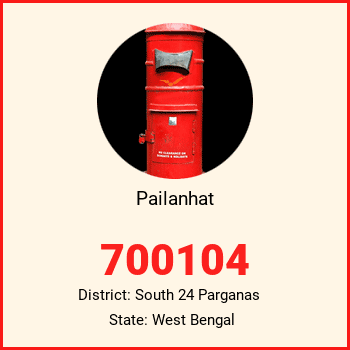 Pailanhat pin code, district South 24 Parganas in West Bengal