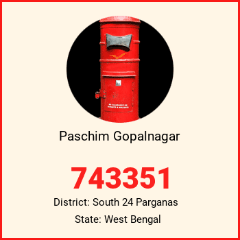 Paschim Gopalnagar pin code, district South 24 Parganas in West Bengal