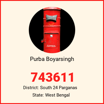 Purba Boyarsingh pin code, district South 24 Parganas in West Bengal