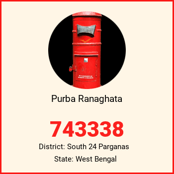 Purba Ranaghata pin code, district South 24 Parganas in West Bengal