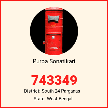 Purba Sonatikari pin code, district South 24 Parganas in West Bengal