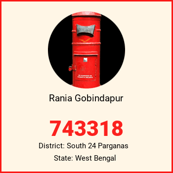 Rania Gobindapur pin code, district South 24 Parganas in West Bengal