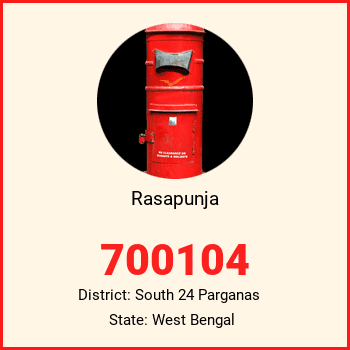 Rasapunja pin code, district South 24 Parganas in West Bengal