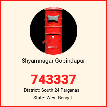 Shyamnagar Gobindapur pin code, district South 24 Parganas in West Bengal