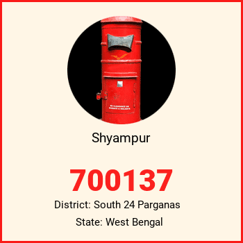Shyampur pin code, district South 24 Parganas in West Bengal