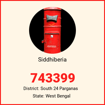 Siddhiberia pin code, district South 24 Parganas in West Bengal