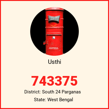 Usthi pin code, district South 24 Parganas in West Bengal