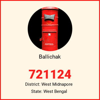 Ballichak pin code, district West Midnapore in West Bengal