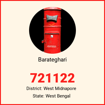 Barateghari pin code, district West Midnapore in West Bengal