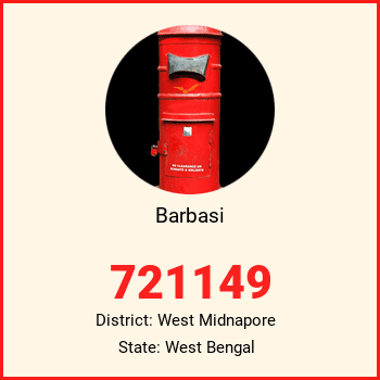 Barbasi pin code, district West Midnapore in West Bengal