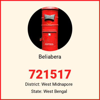 Beliabera pin code, district West Midnapore in West Bengal