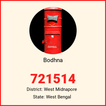 Bodhna pin code, district West Midnapore in West Bengal