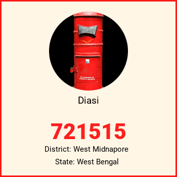 Diasi pin code, district West Midnapore in West Bengal