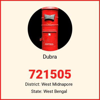 Dubra pin code, district West Midnapore in West Bengal