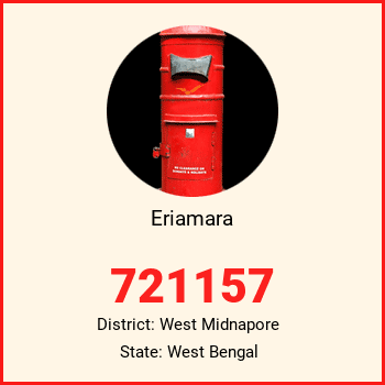 Eriamara pin code, district West Midnapore in West Bengal