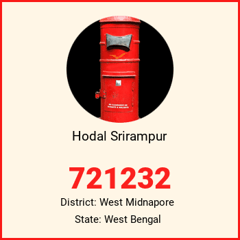 Hodal Srirampur pin code, district West Midnapore in West Bengal