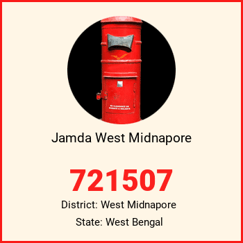 Jamda West Midnapore pin code, district West Midnapore in West Bengal