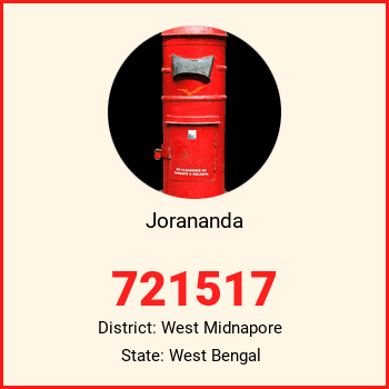 Jorananda pin code, district West Midnapore in West Bengal