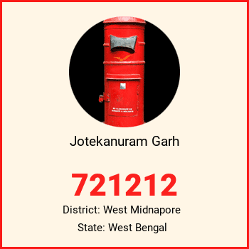 Jotekanuram Garh pin code, district West Midnapore in West Bengal