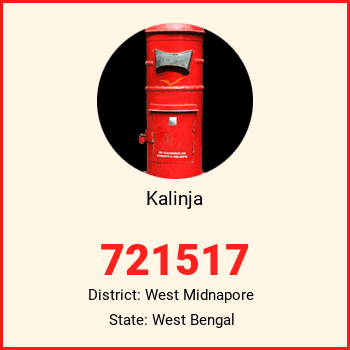 Kalinja pin code, district West Midnapore in West Bengal