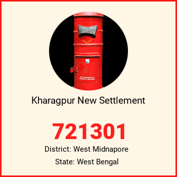 Kharagpur New Settlement pin code, district West Midnapore in West Bengal