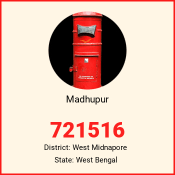 Madhupur pin code, district West Midnapore in West Bengal