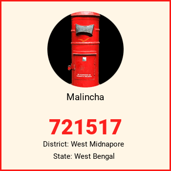 Malincha pin code, district West Midnapore in West Bengal