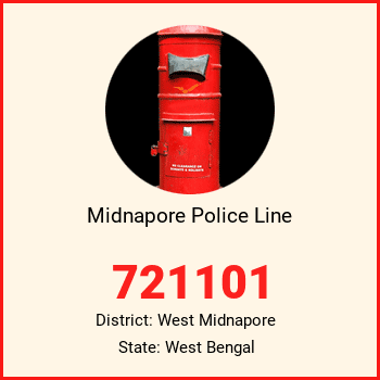 Midnapore Police Line pin code, district West Midnapore in West Bengal