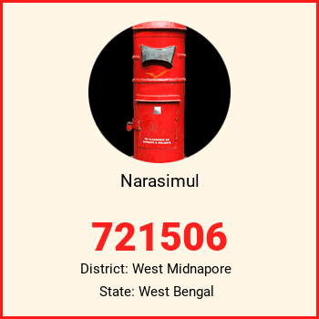 Narasimul pin code, district West Midnapore in West Bengal