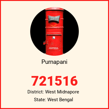 Purnapani pin code, district West Midnapore in West Bengal