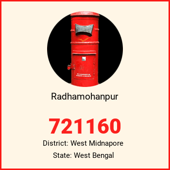 Radhamohanpur pin code, district West Midnapore in West Bengal