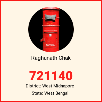 Raghunath Chak pin code, district West Midnapore in West Bengal
