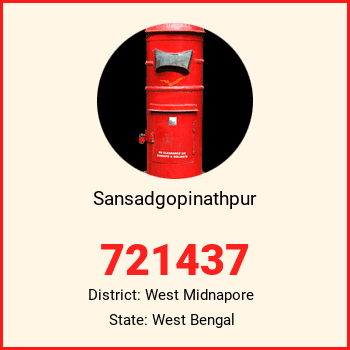 Sansadgopinathpur pin code, district West Midnapore in West Bengal