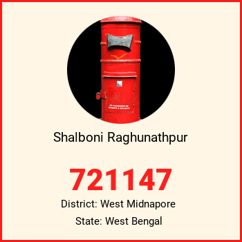 Shalboni Raghunathpur pin code, district West Midnapore in West Bengal